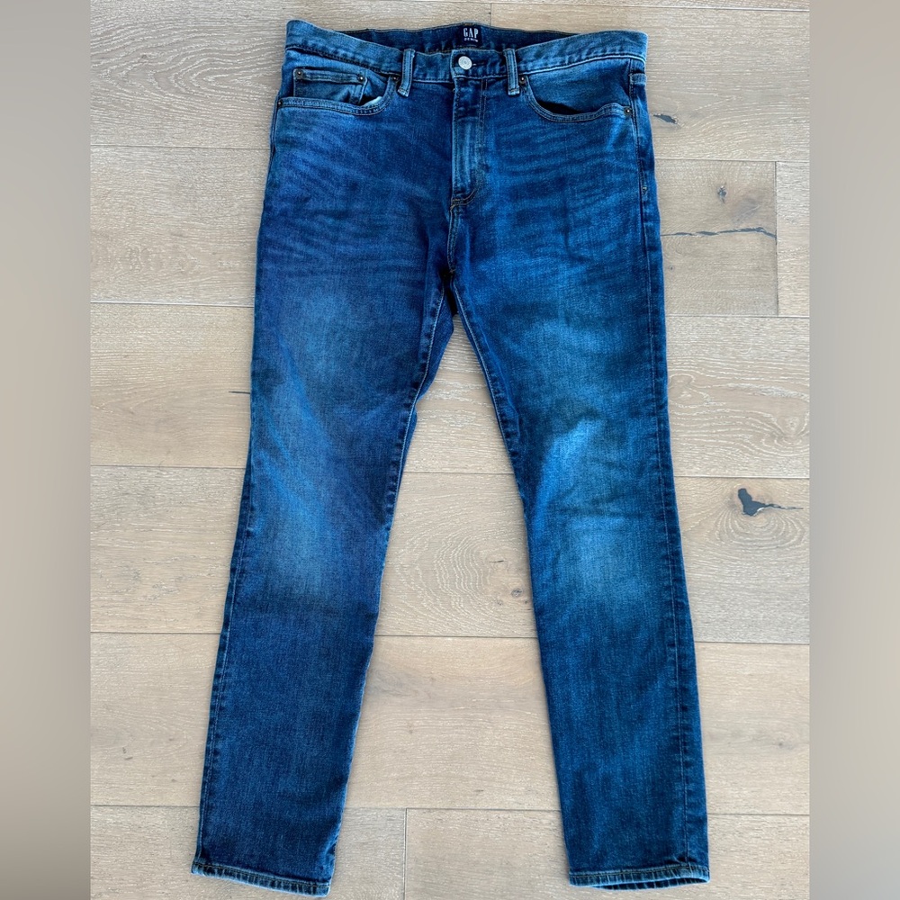 Gap Skinny Jeans Men's Size 32x30 Medium Wash Blue Stretch Denim